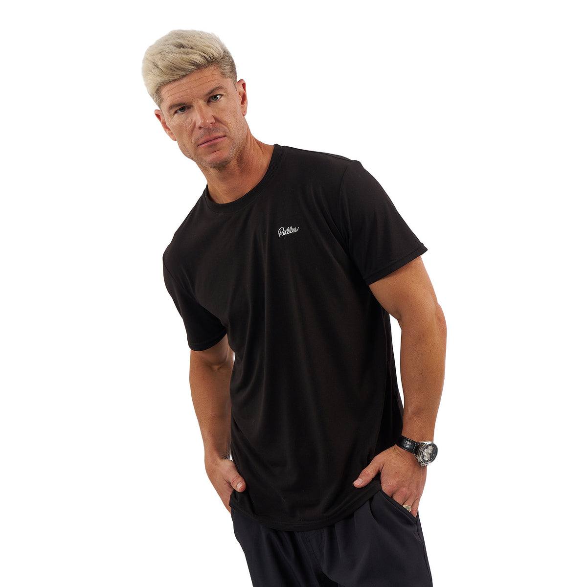 Rallee Dry Tec Tee - Black