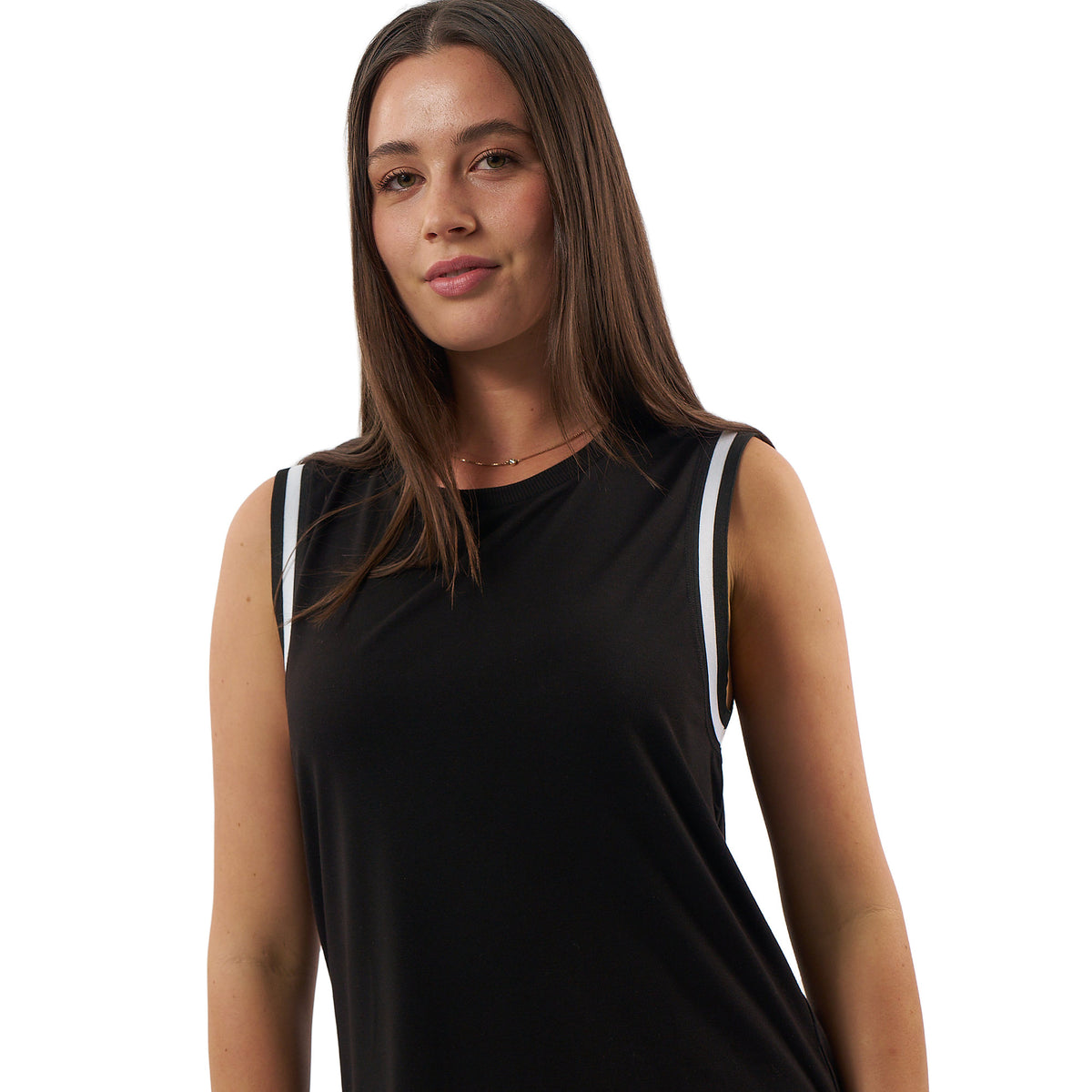 Rallee Dry Tec 'Fine Line' Tank - Black