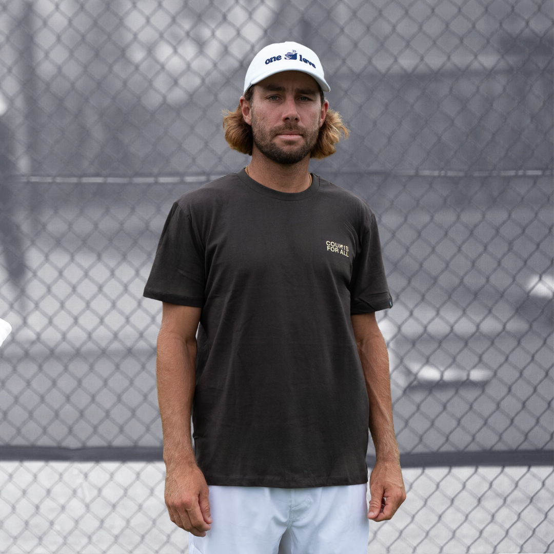 Courts For All - Hit Parade Tee - Vintage Black (Print)