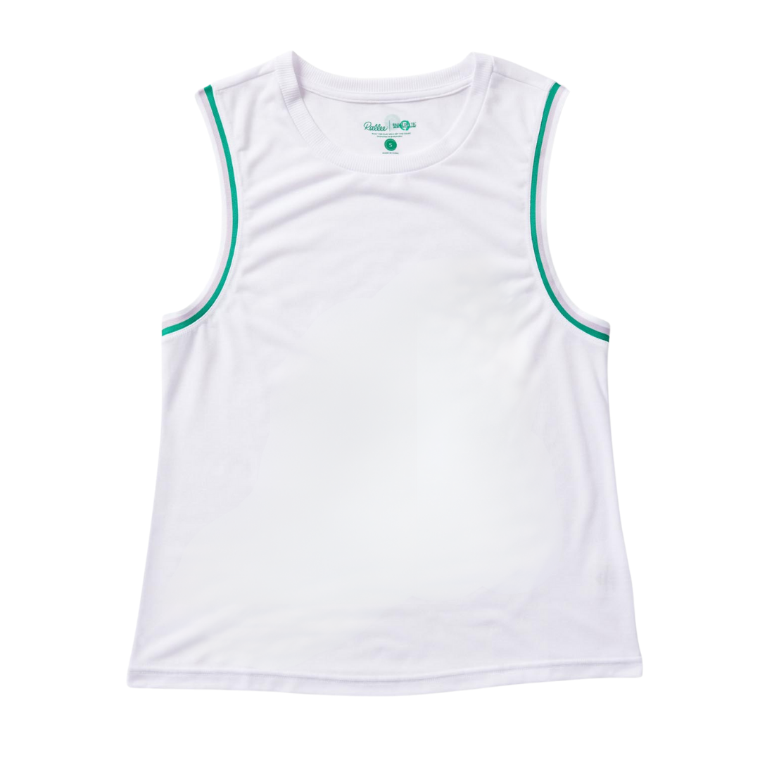 Rallee Dry Tec 'Fine Line' Tank - White