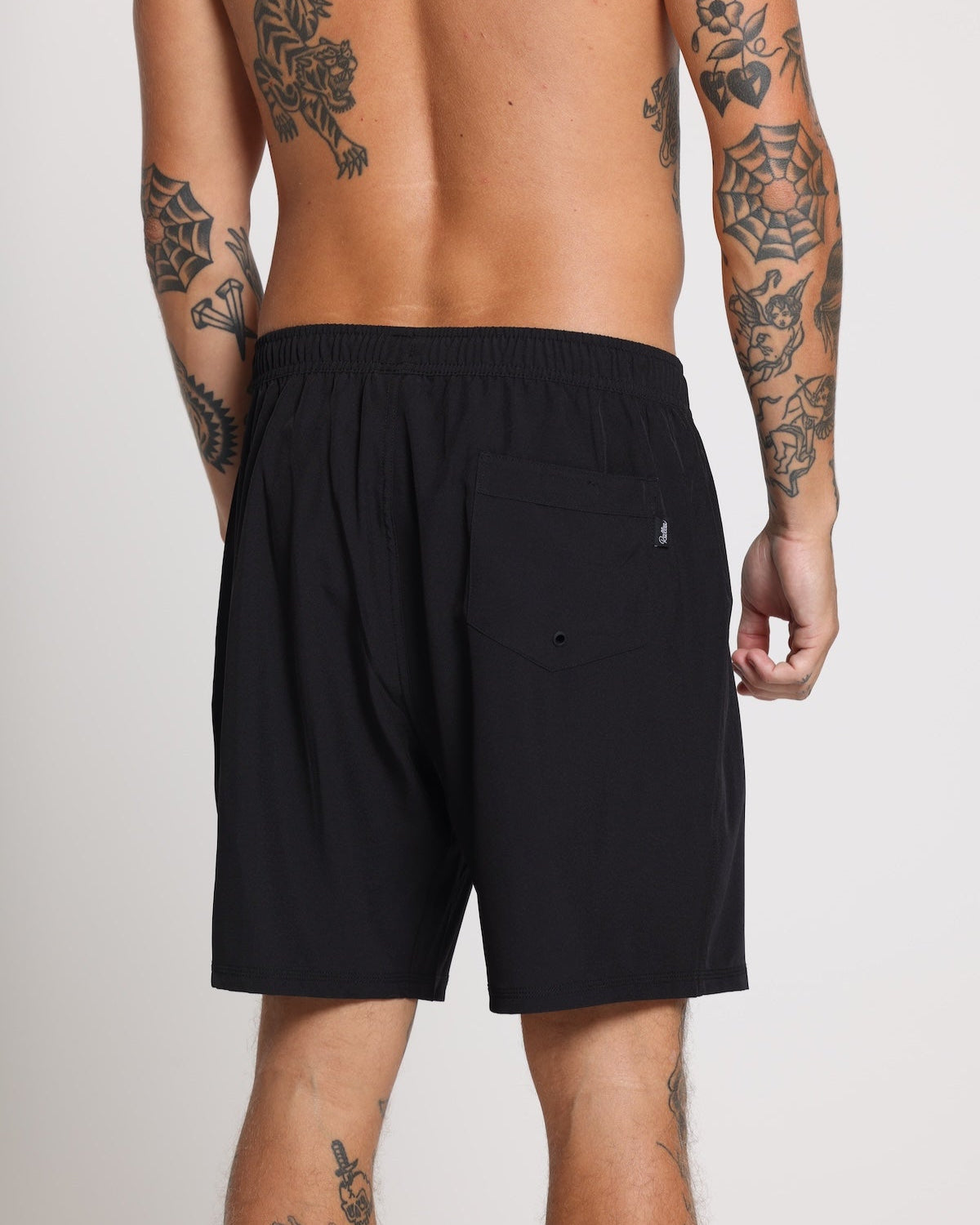 Lined Signature Short - Black/Sand