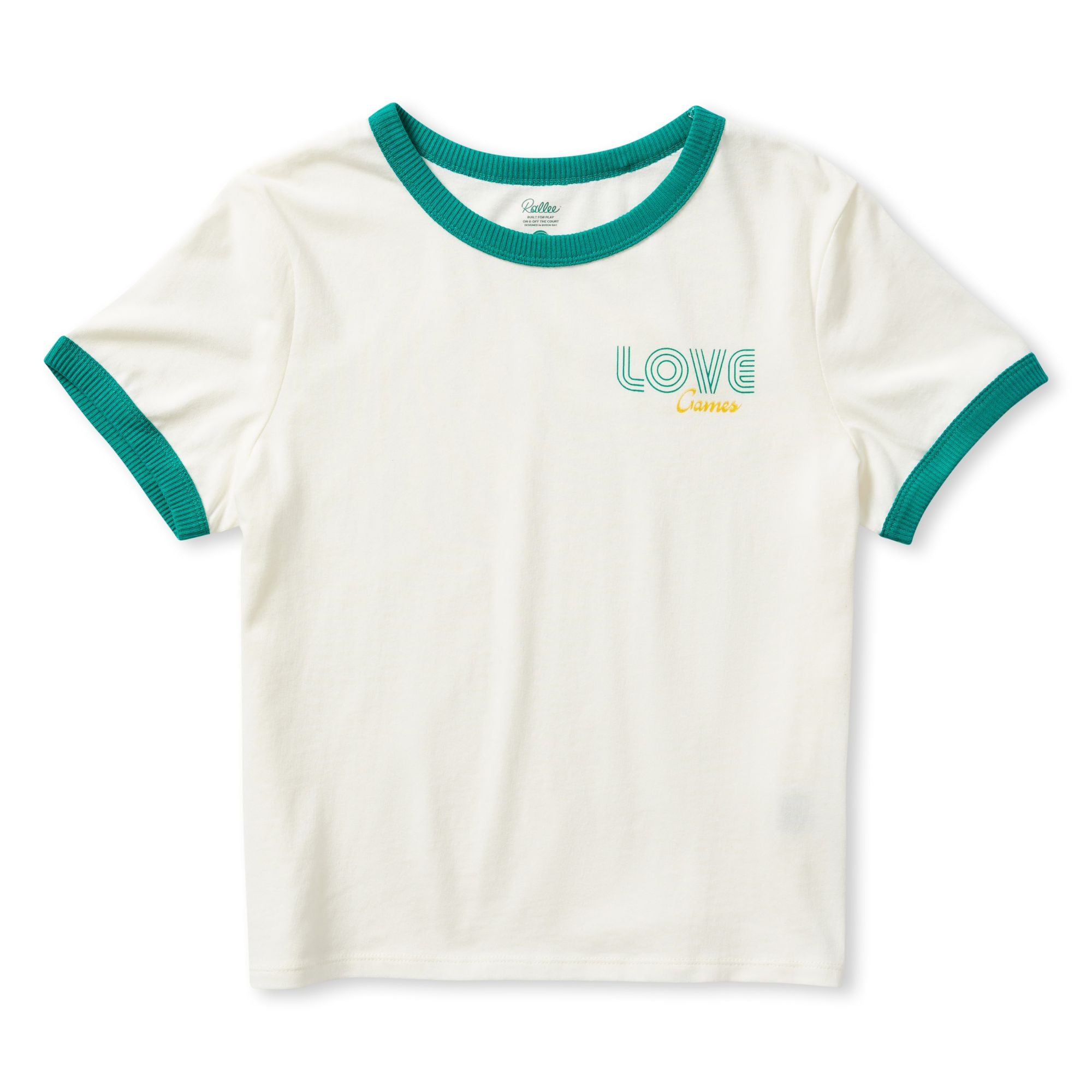 Love Games Swinger Tee - Green Trim