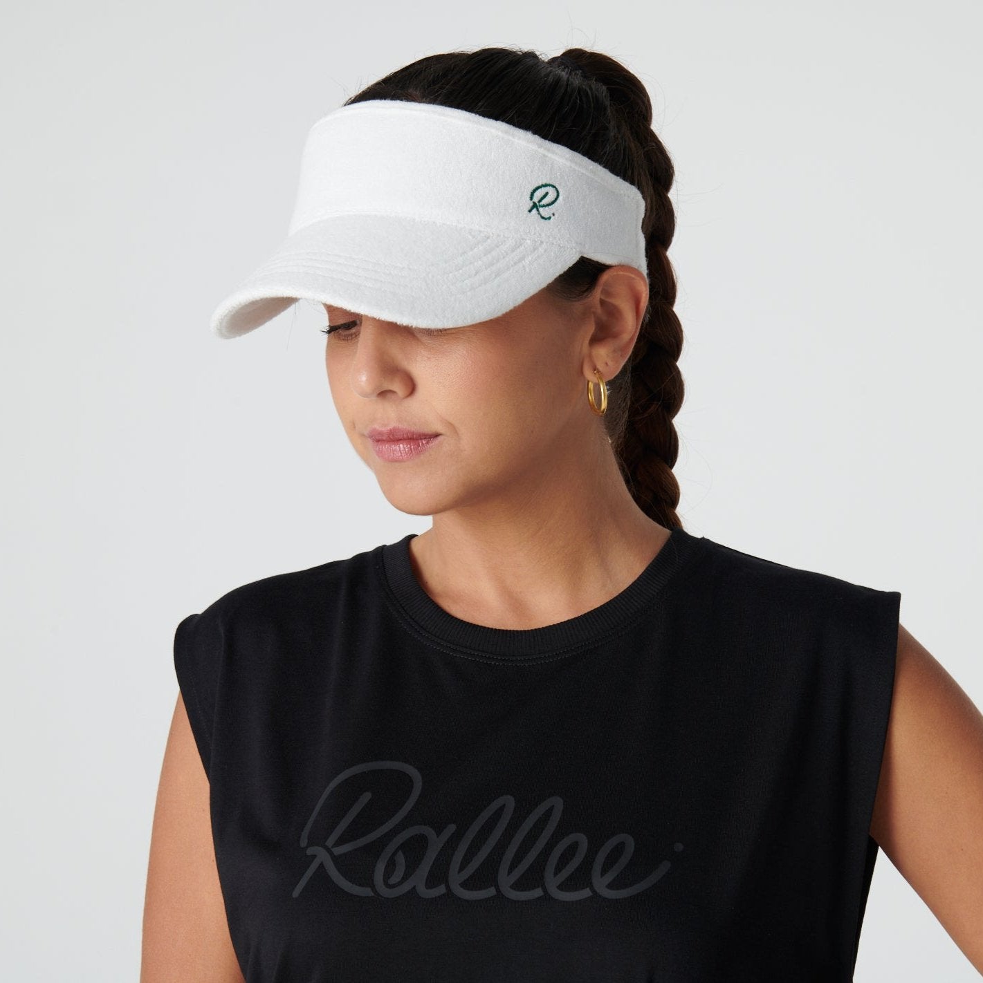 Head Noise Vintage White Terry Visor