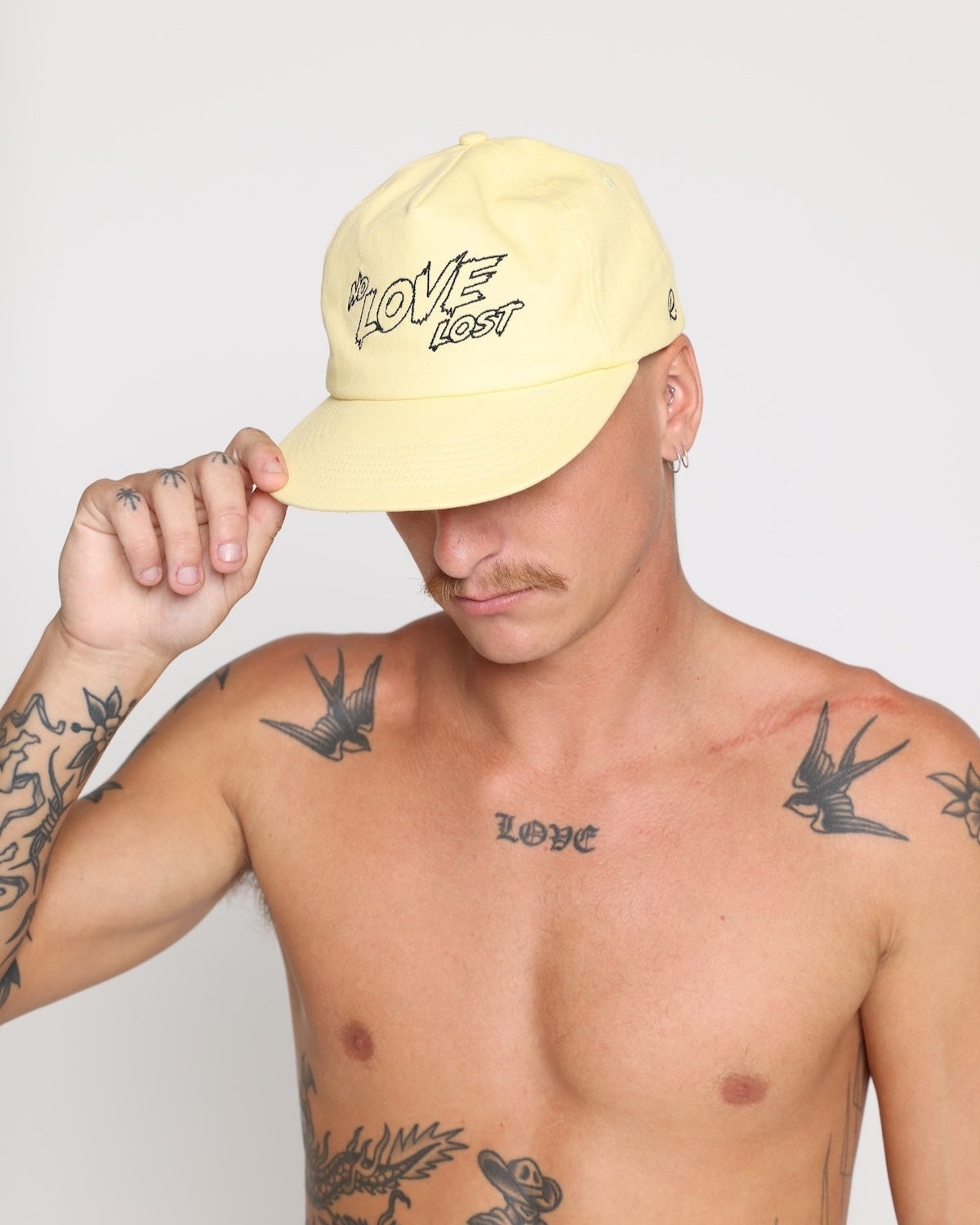 No Love Lost Baggy Soft Peak Cap - Sand