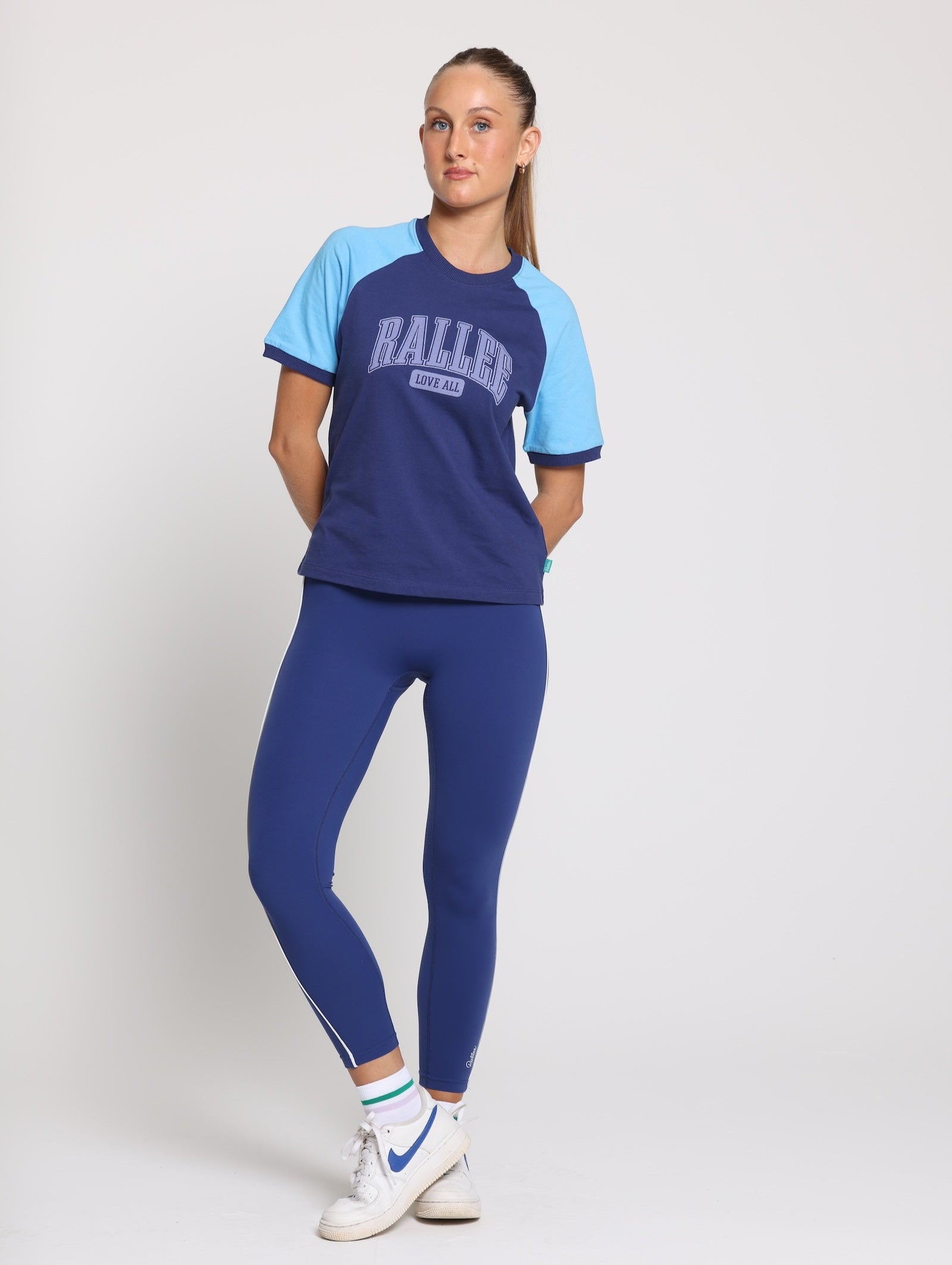 Baseline Raglan Tee - Twilight/Sea