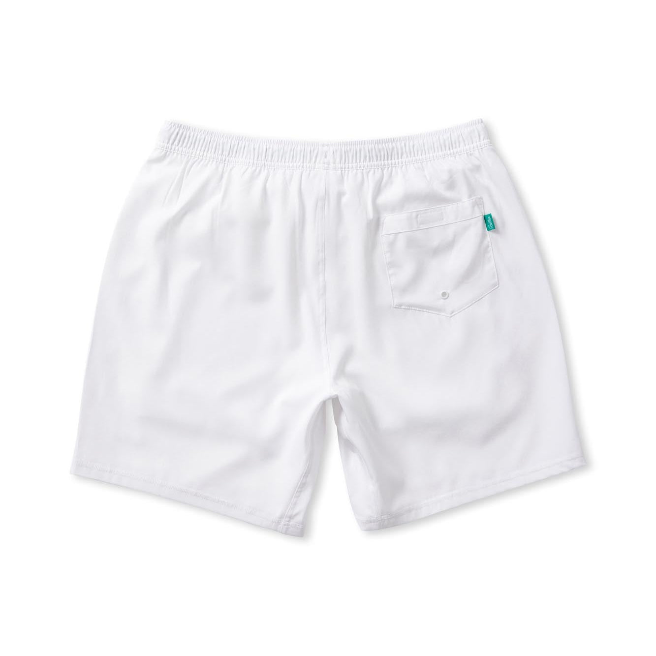 Lined Signature Short - White