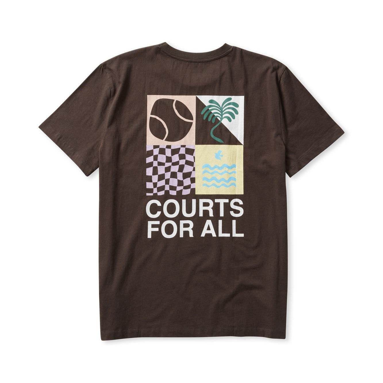 Courts For All - Hit Parade Tee - Vintage Black (Print)