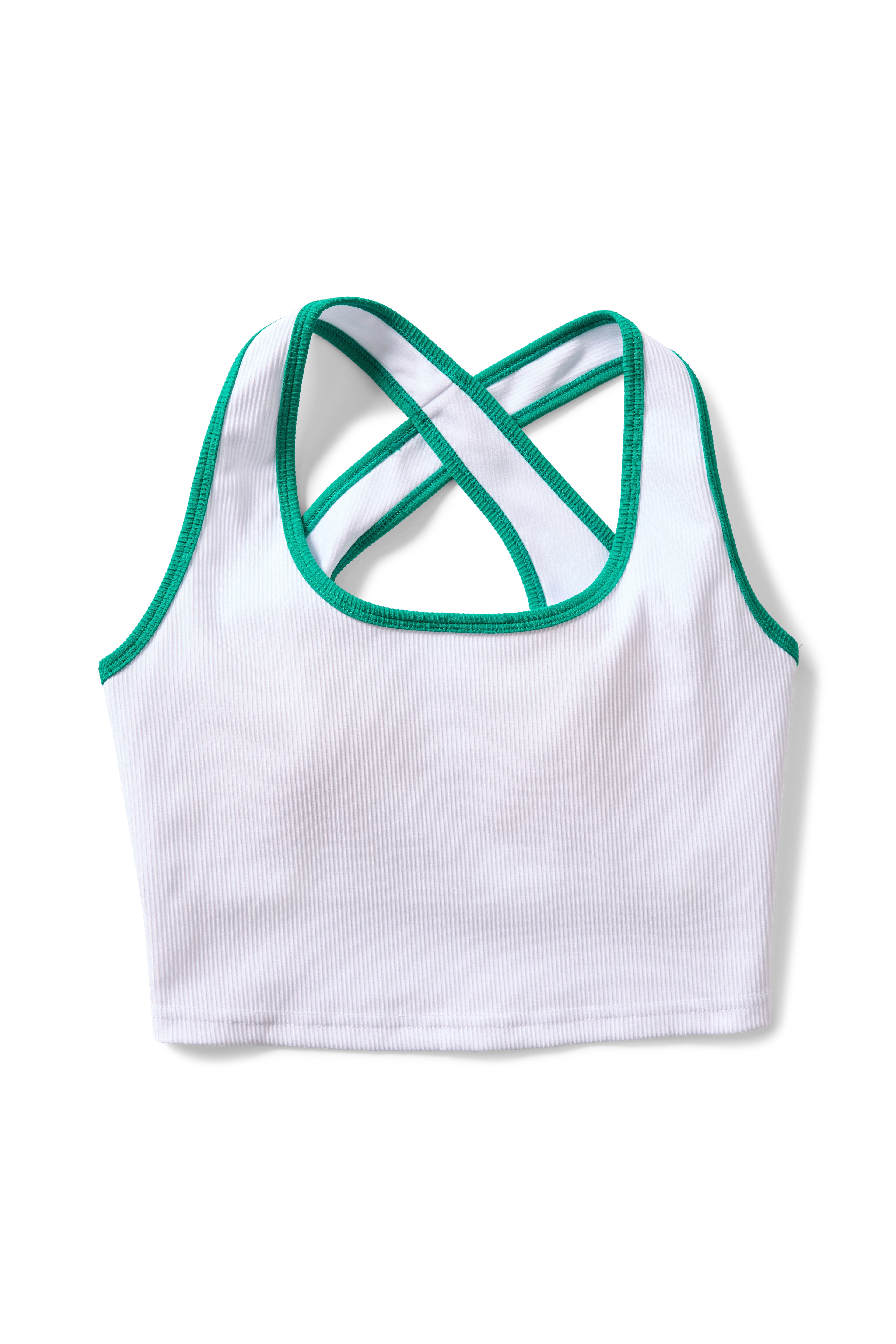 Cross Court Active Crop - White