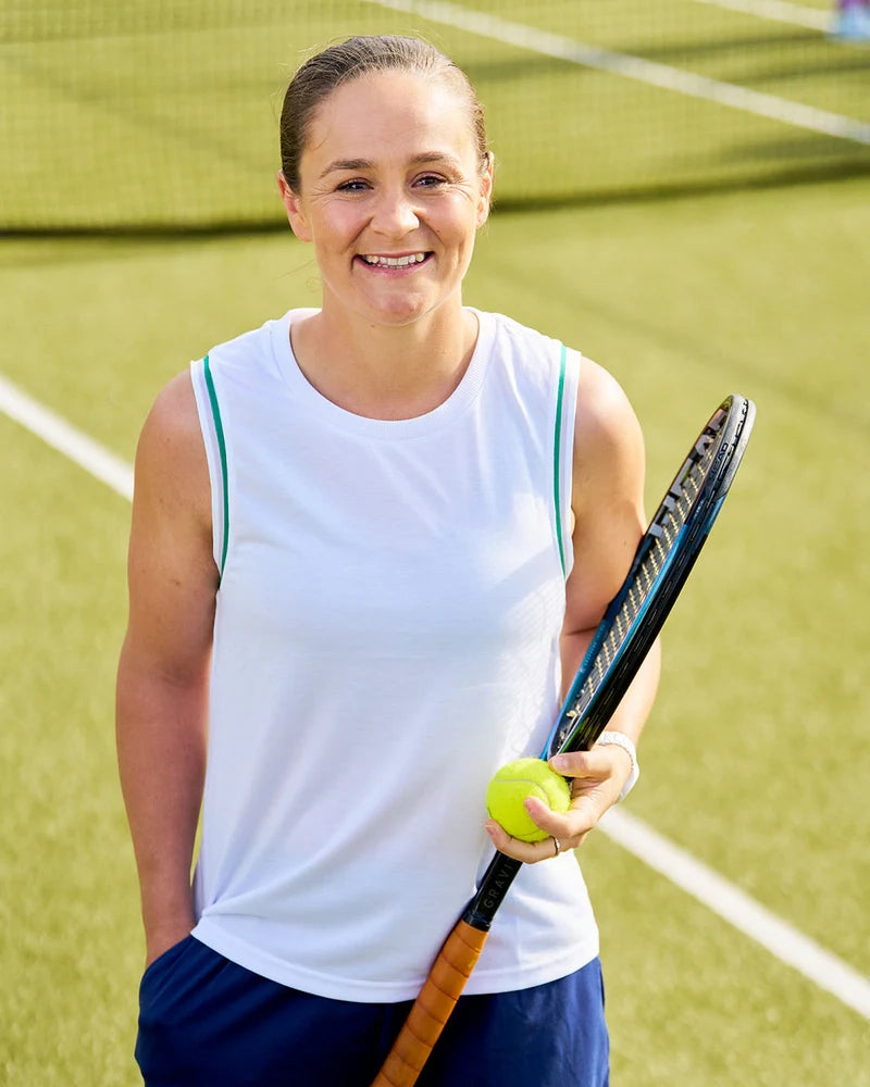 Rallee Dry Tec 'Fine Line' Tank - White