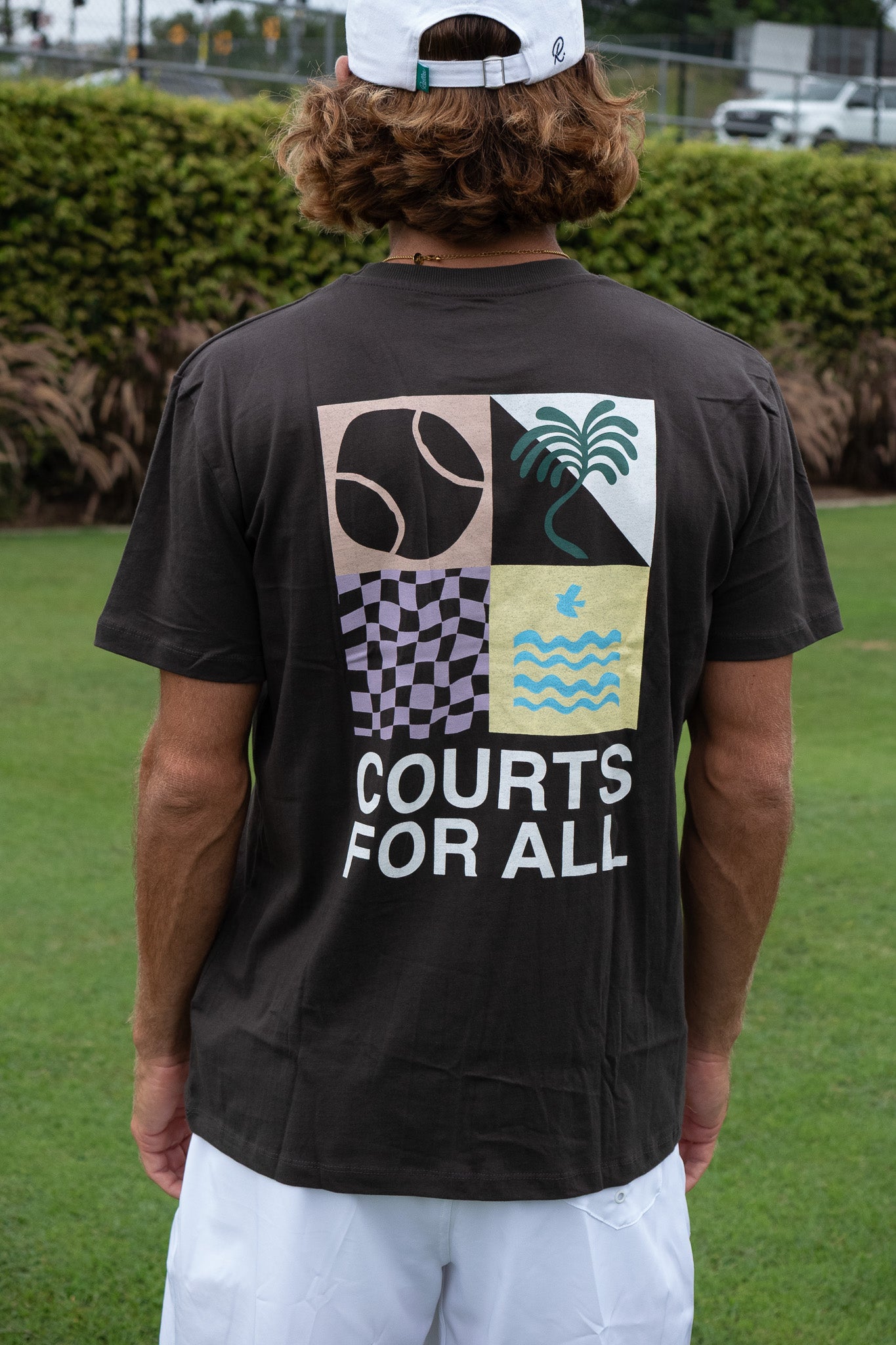 Courts For All - Hit Parade Tee - Vintage Black (Print)