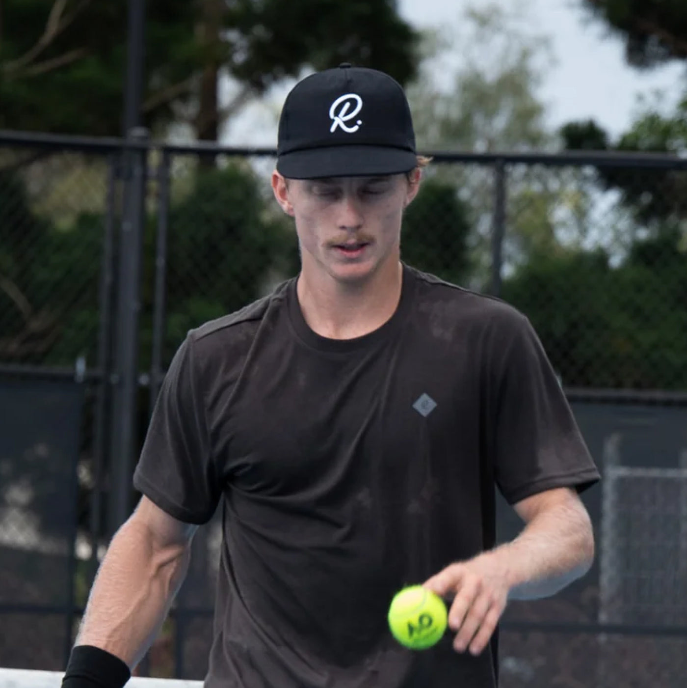 Rallee Baggy Soft Peak Cap - Black