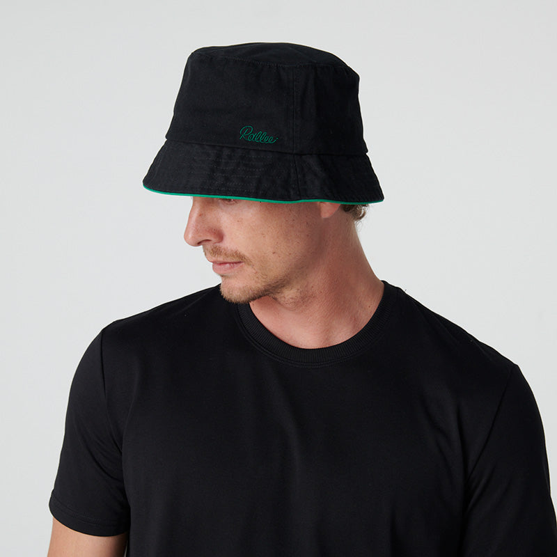 Rallee Vintage Black Drill Bucket Hat