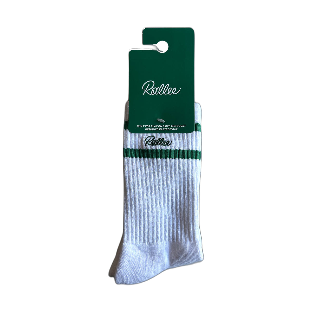 Rallee Good Hit Socks - White & Green