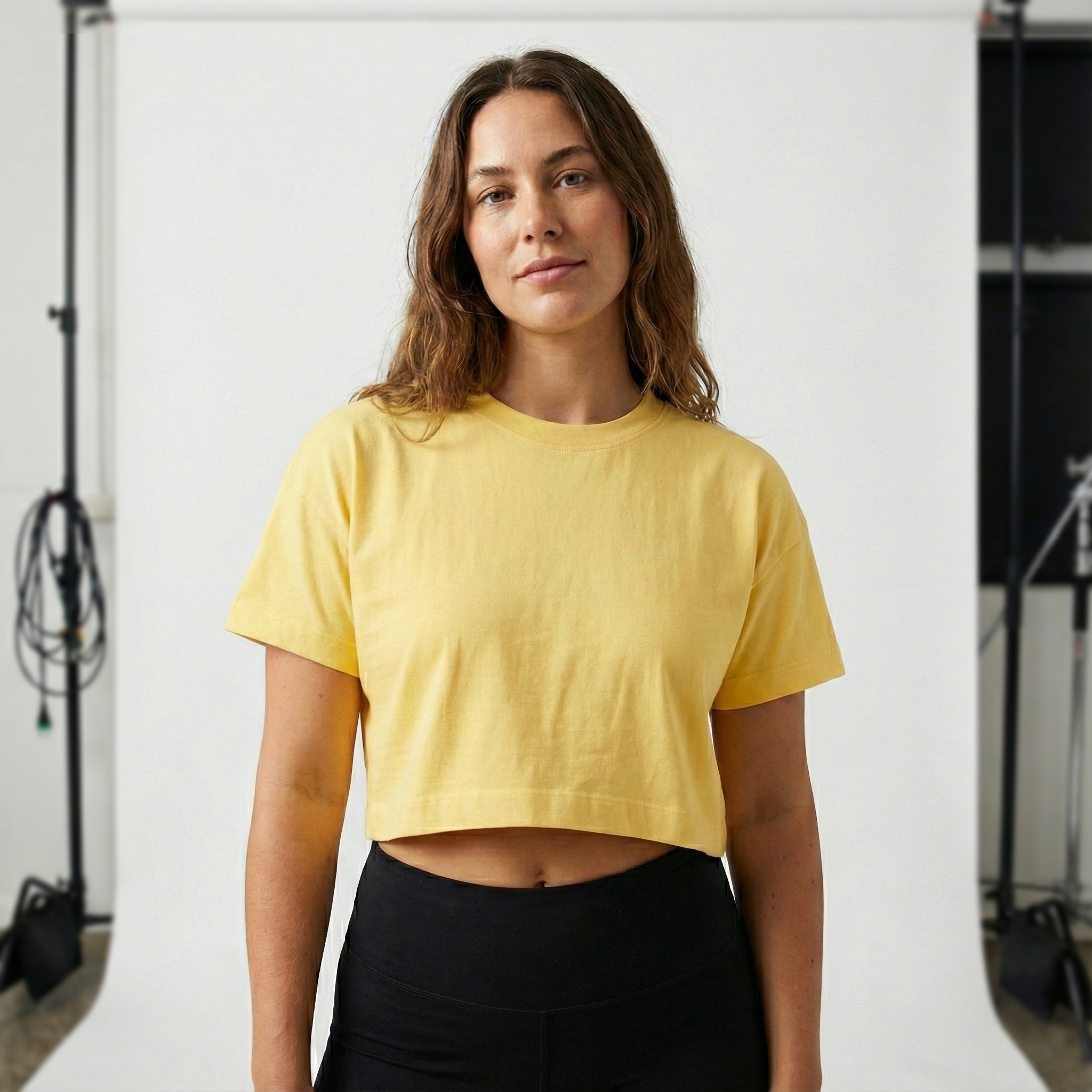 'Slice' Box Tee - Sand