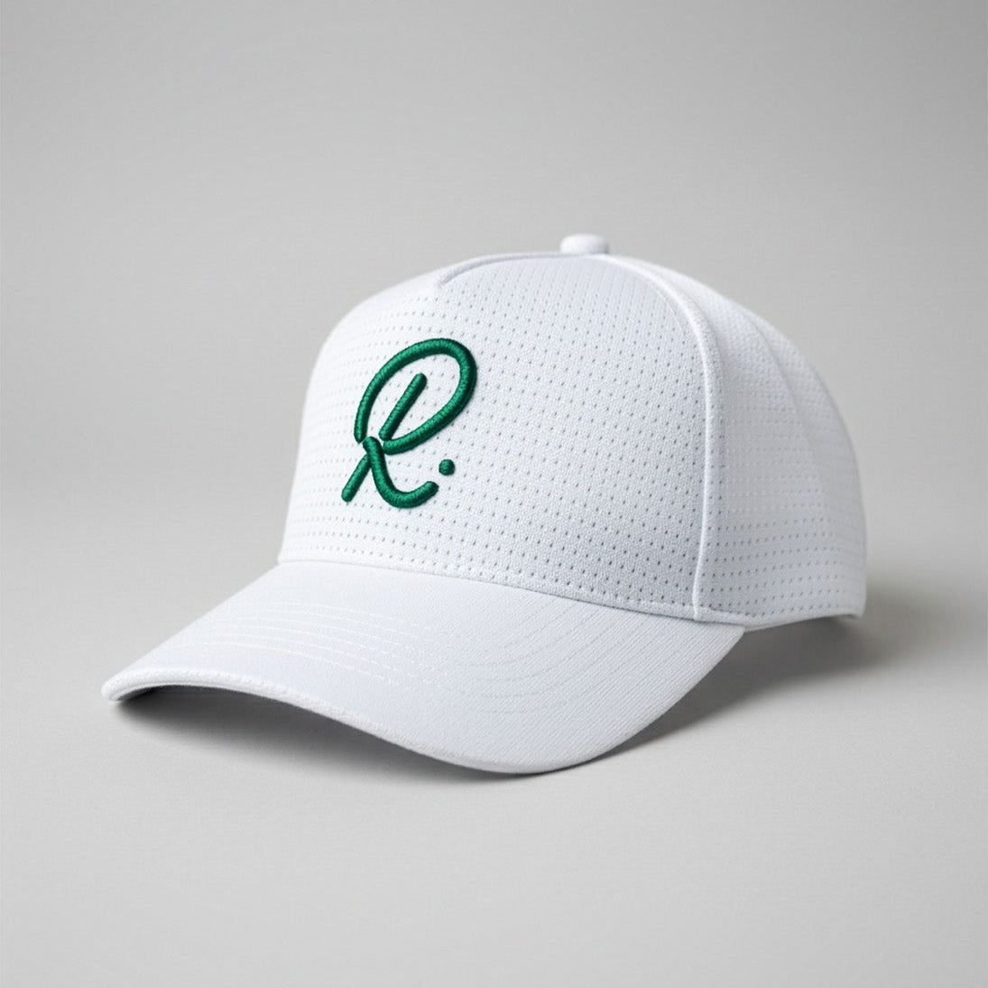 Luxe 5 Panel Cap - White