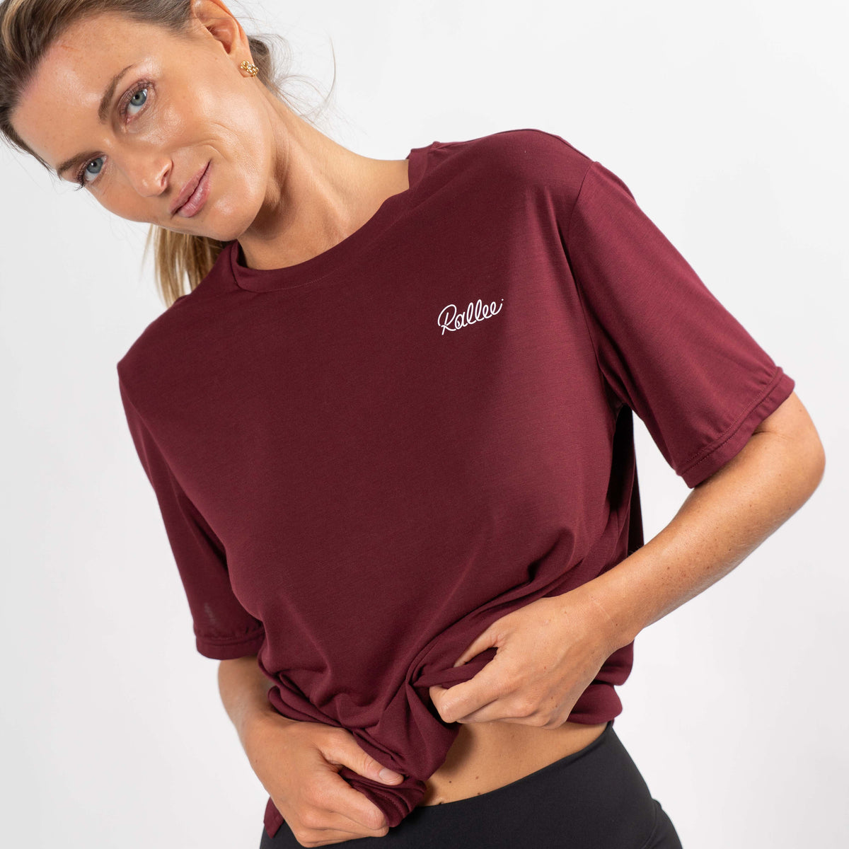 Ash Barty Pause Tee - Dark Sienna