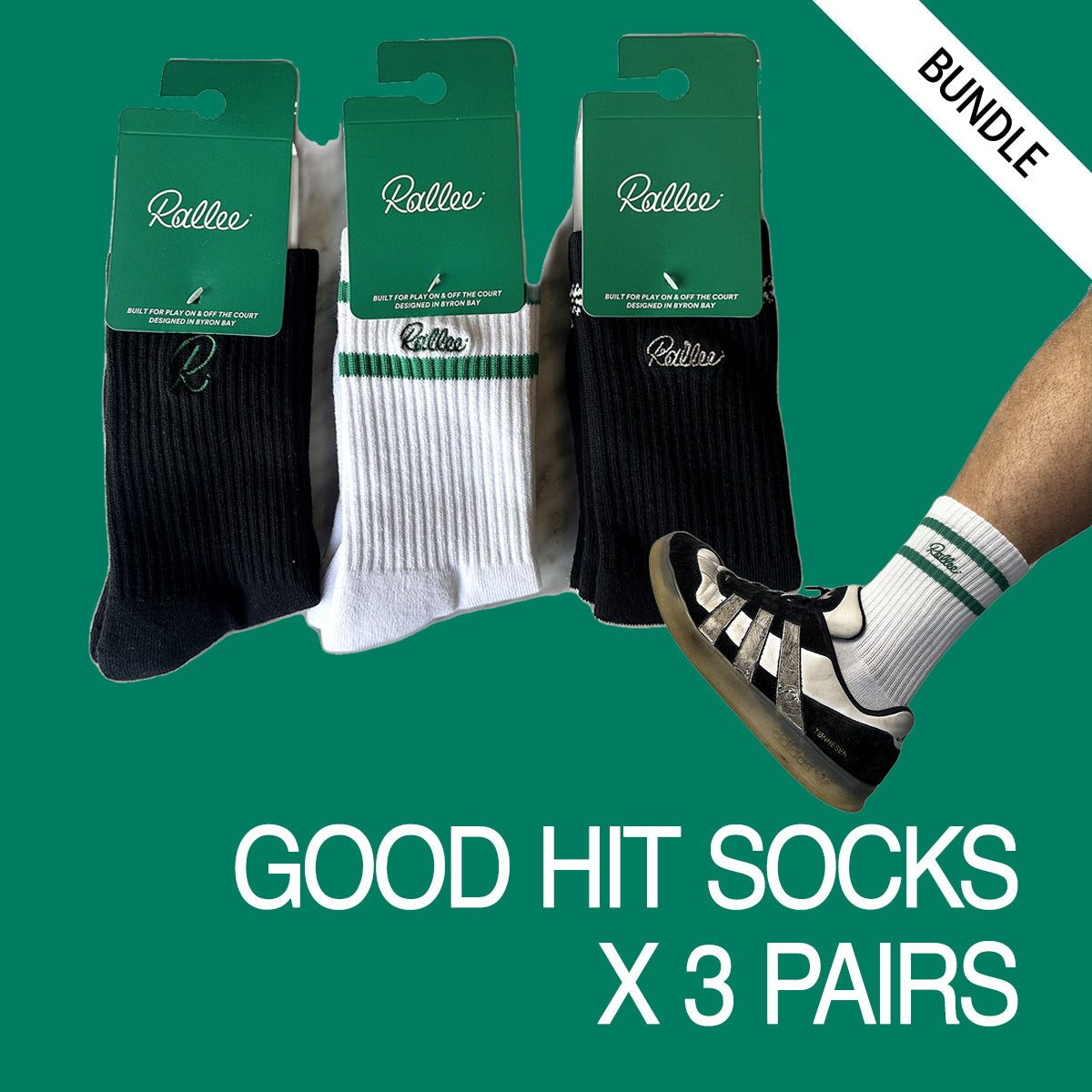 3 Pairs Bundle Good Hit Socks