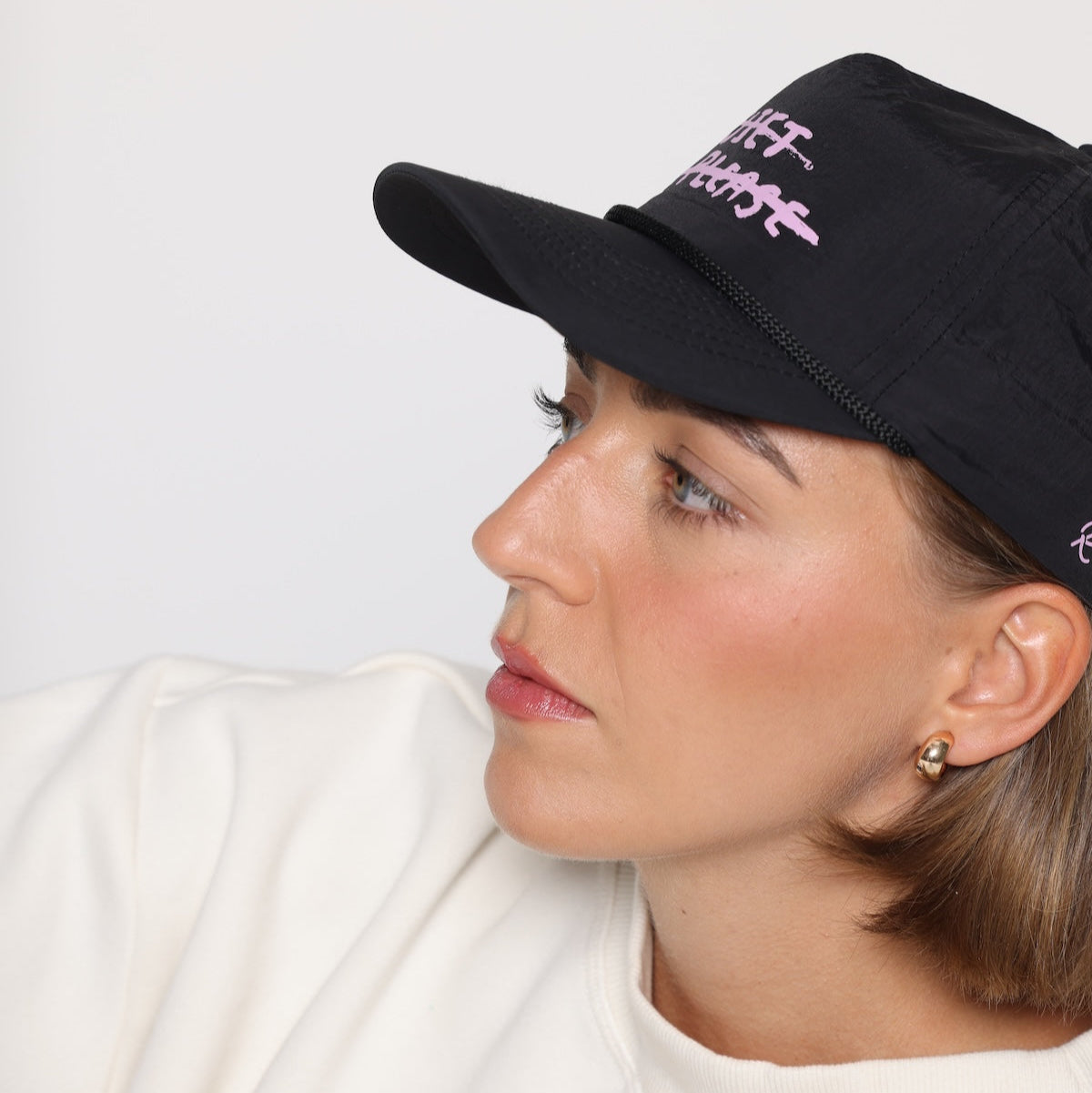Quiet Please UltraLight Cap - Black/Mauve