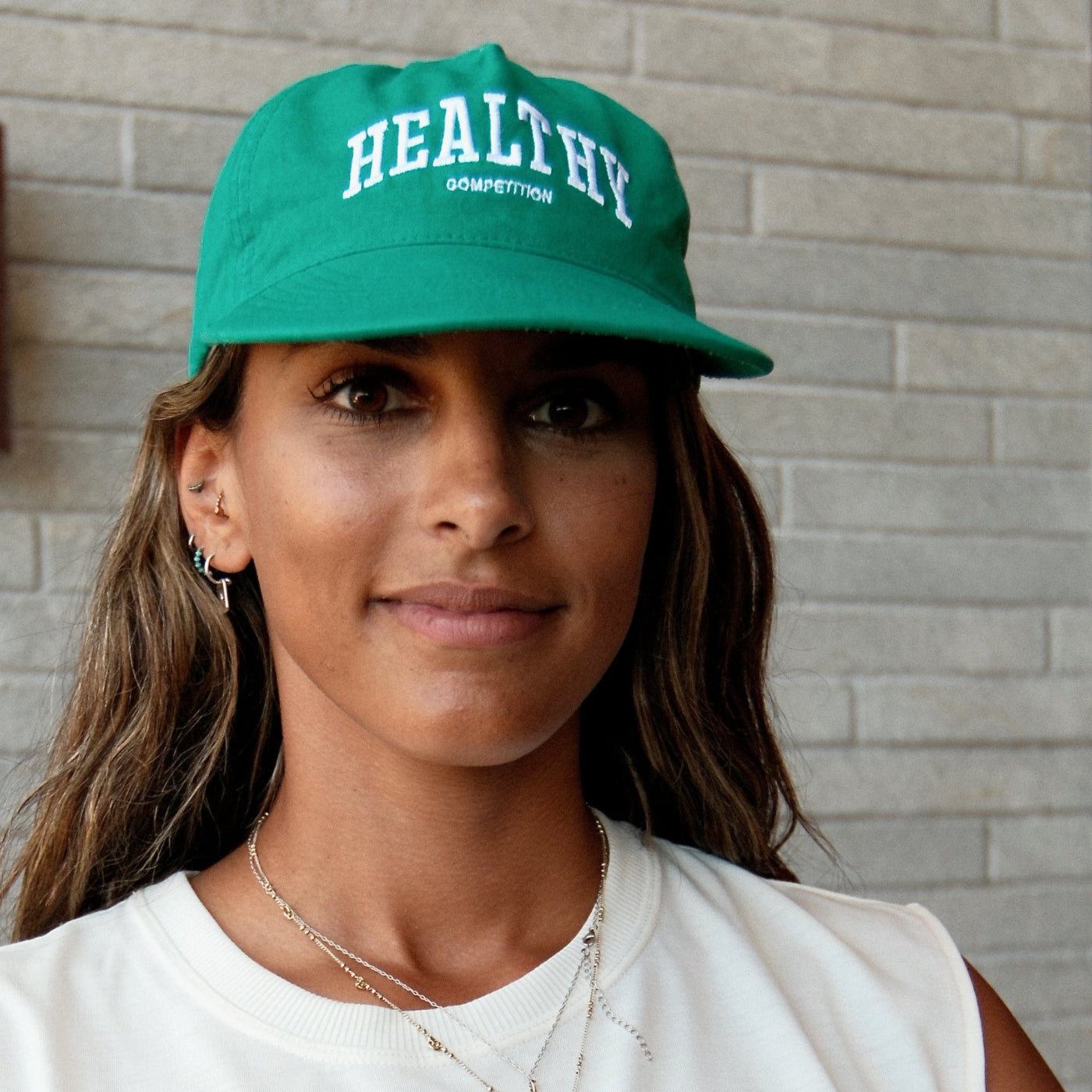 Rallee x NPL 'Healthy Competition' Baggy Green Soft Peak Cap