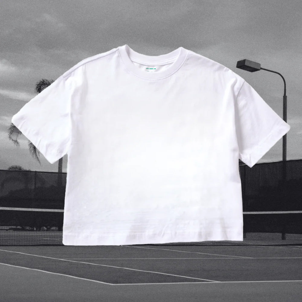 'Slice' Box Tee - White