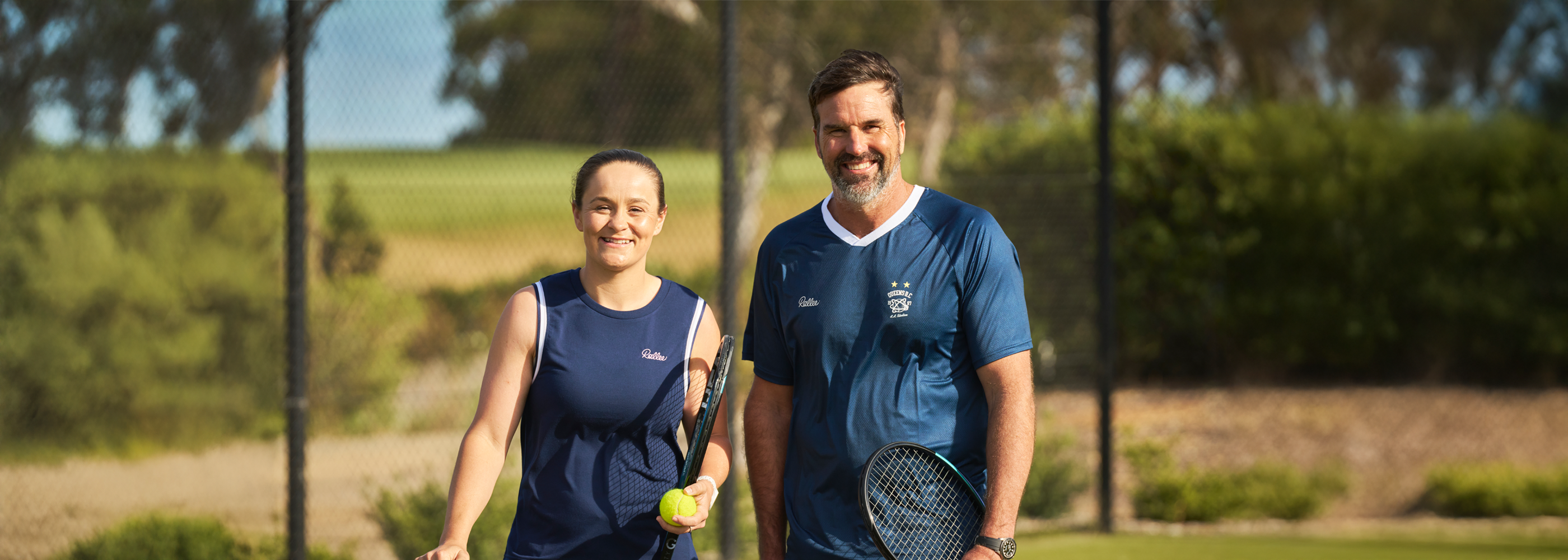 Pat Rafter and Ash Barty from Rallee