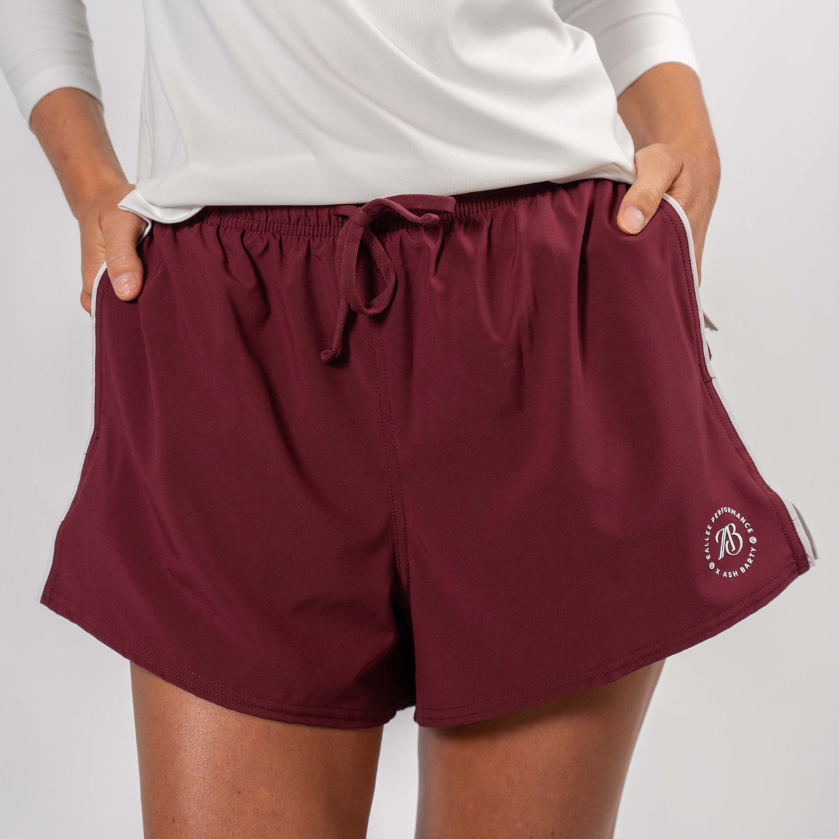 Ash Barty Player 3" Short - Dark Sienna / White