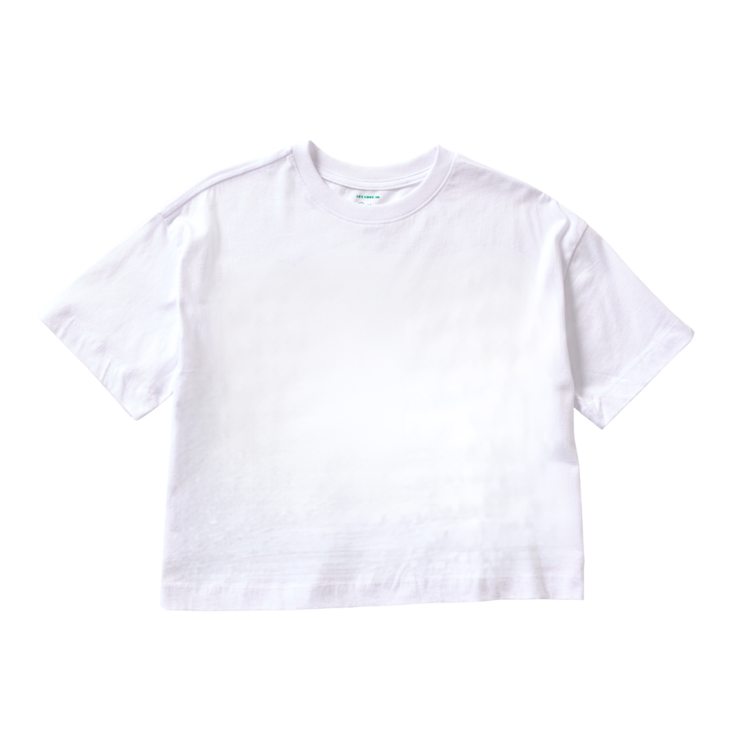 'Slice' Box Tee - White