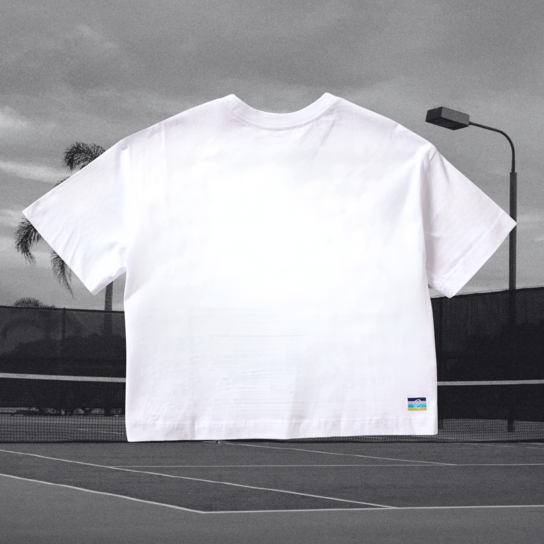 'Slice' Box Tee - White