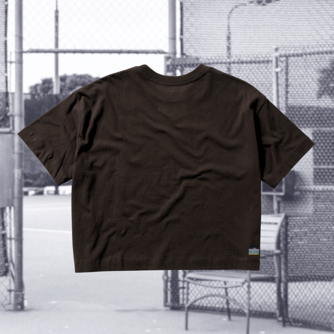 'Slice' Box Tee - Vintage Black