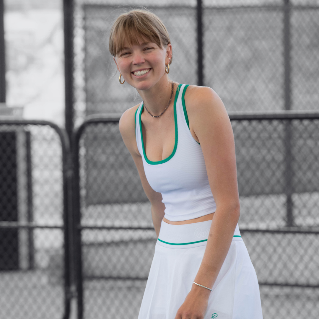 Cross Court Active Crop - White