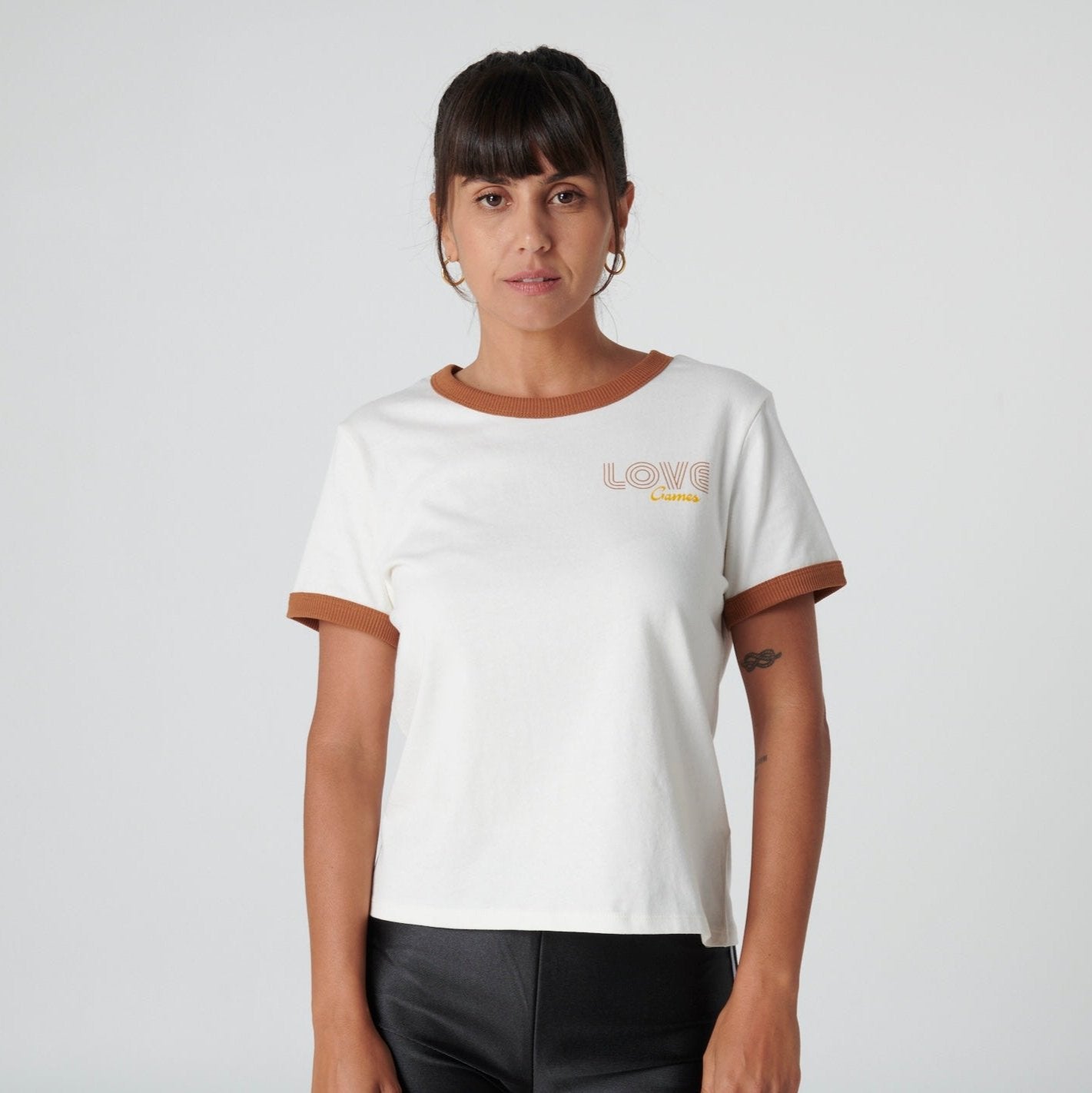 Love Games Swinger Tee - Clay Trim