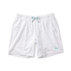 Lined Signature Short - White
