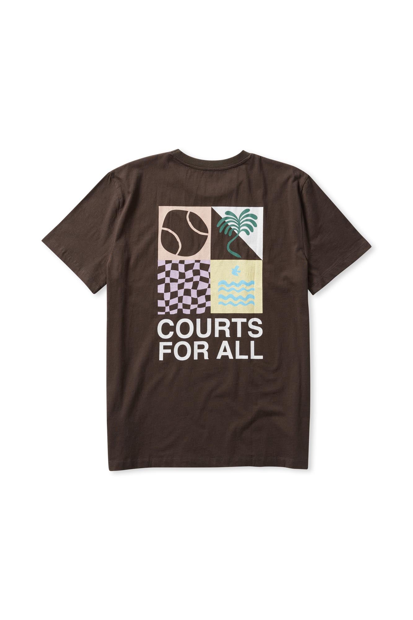 Courts For All - Hit Parade Tee - Vintage Black (Print)