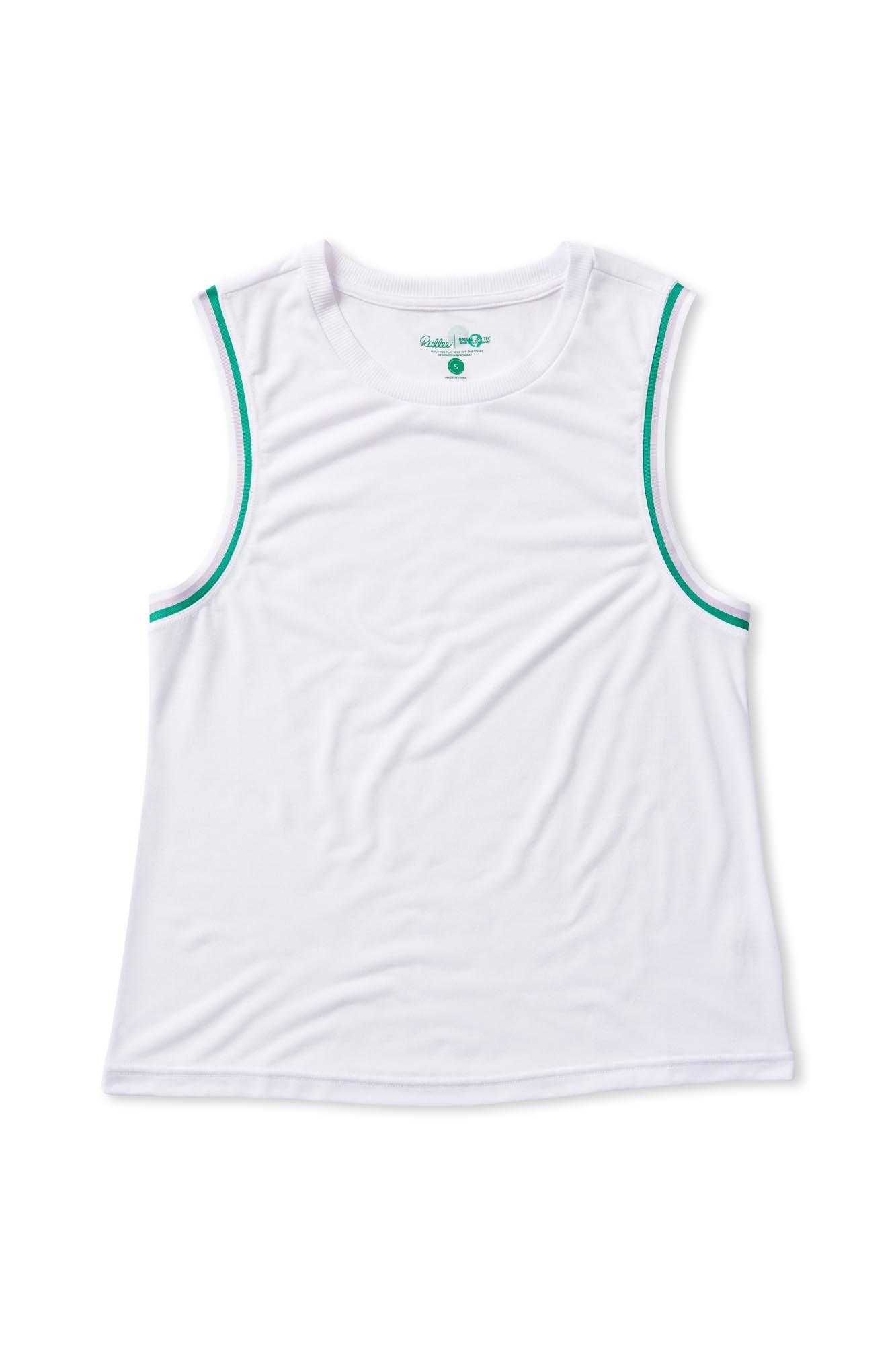 Rallee Dry Tec 'Fine Line' Tank - White