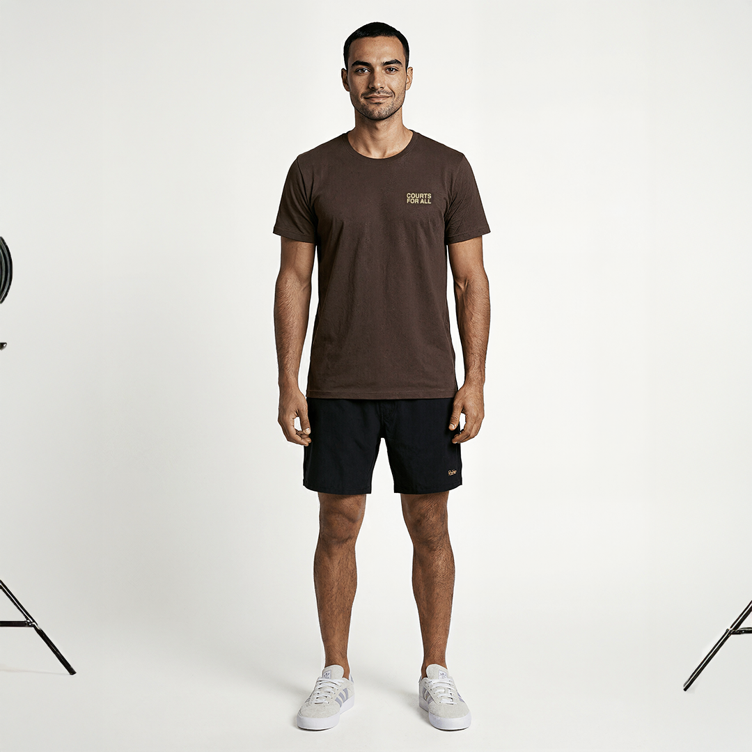 Courts For All - Hit Parade Tee - Vintage Black (Print)