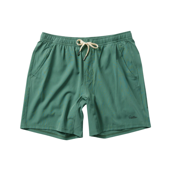 Lined Signature Short - Grass/Black