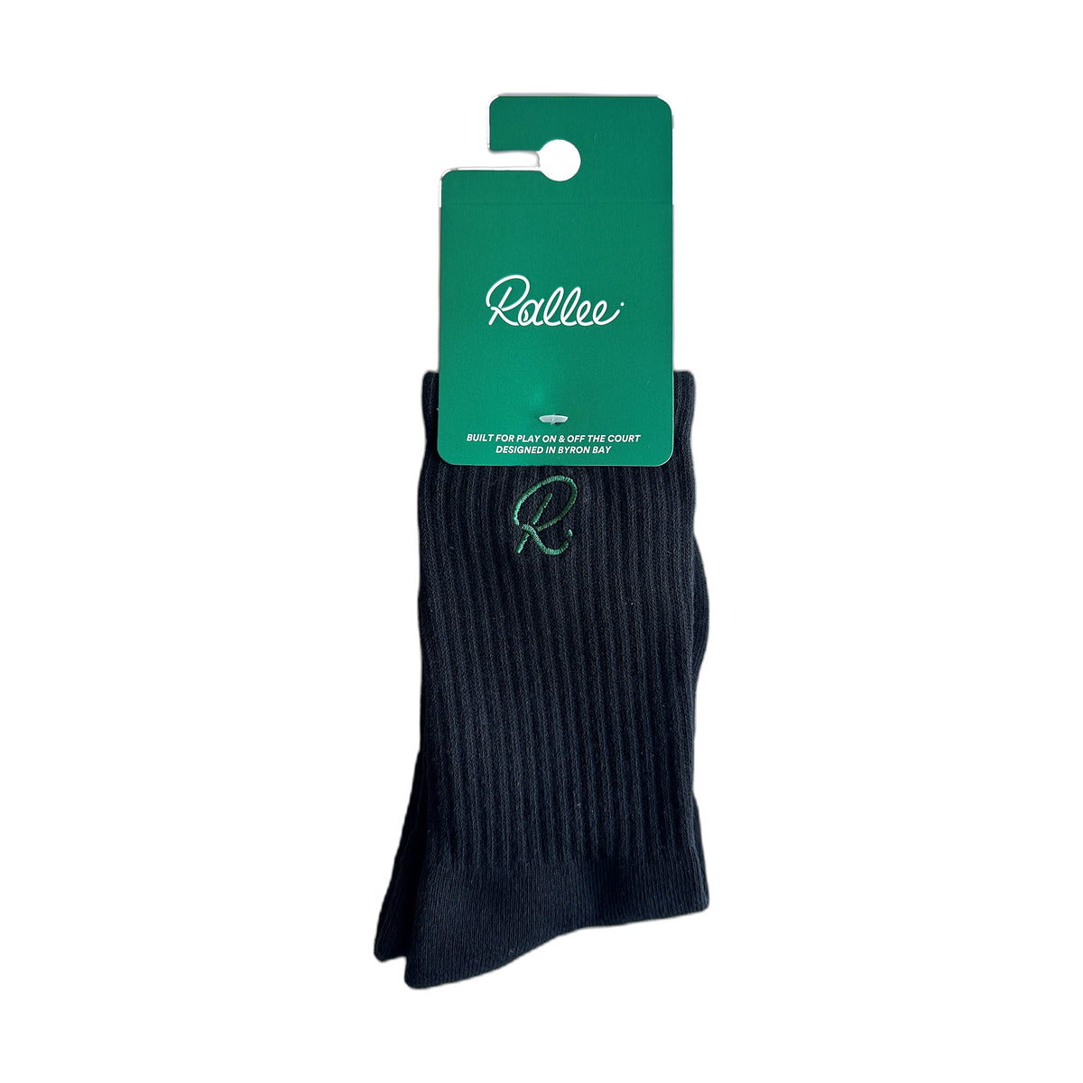 Rallee Good Hit Socks - Black & Green