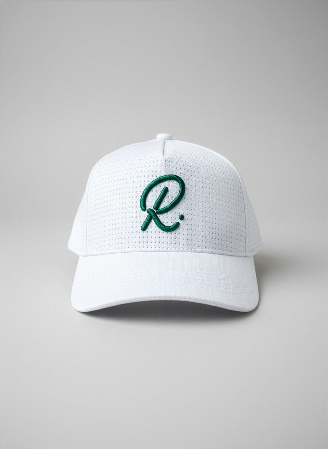 Luxe 5 Panel Cap - White