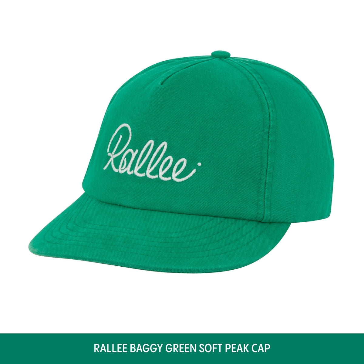 Rallee Baggy Green Soft Peak Cap