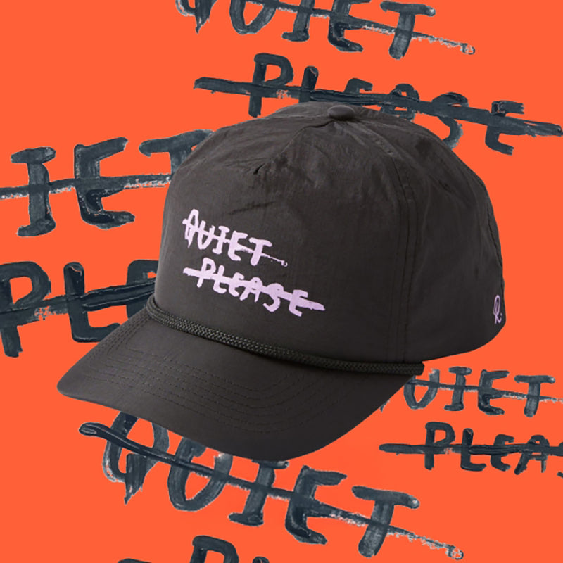 Quiet Please UltraLight Cap - Black/Mauve