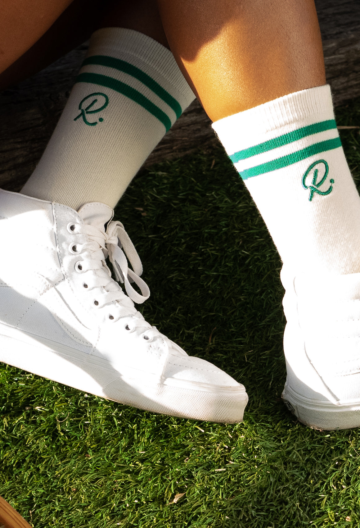 Rallee Emblem Socks White